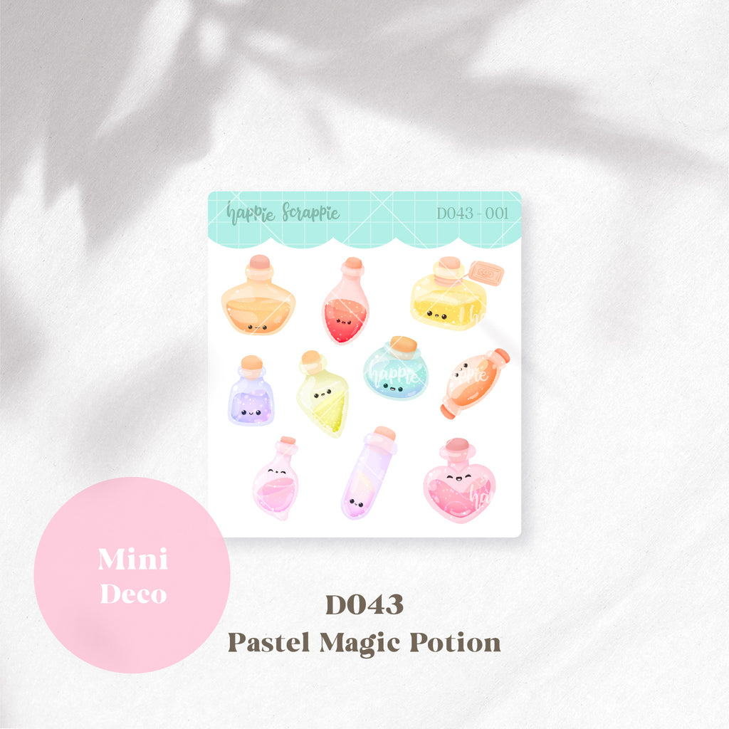 Mini Deco : Pastel Magic Potion // D043