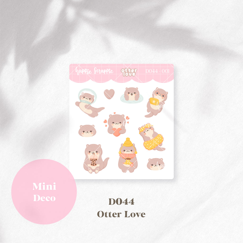 Mini Deco : Otter Love // D044