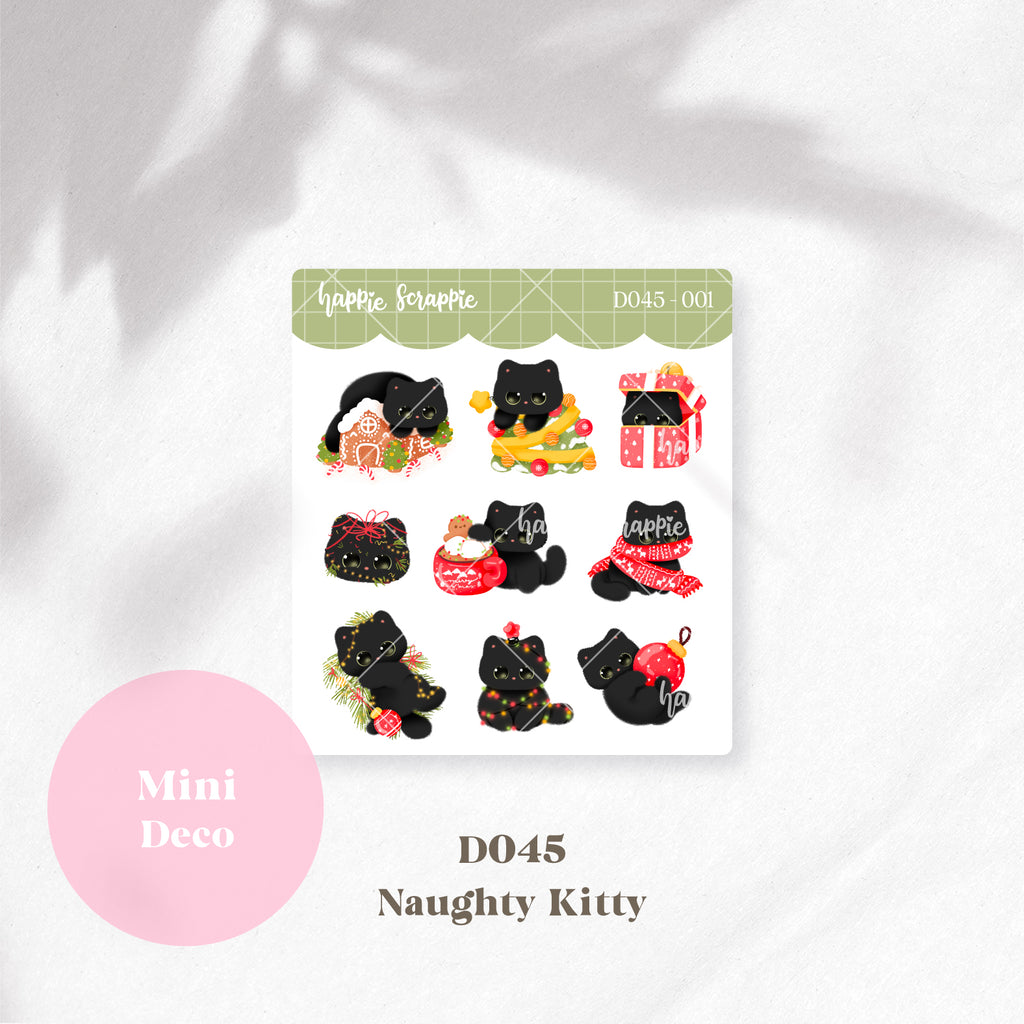 Mini Deco : Naughty Kitty // D045