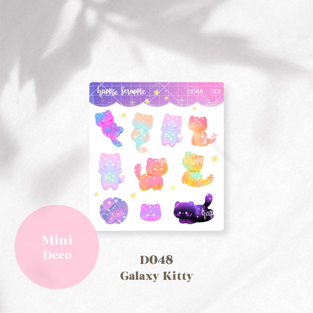 Mini Deco : Galaxy Kitty // D048