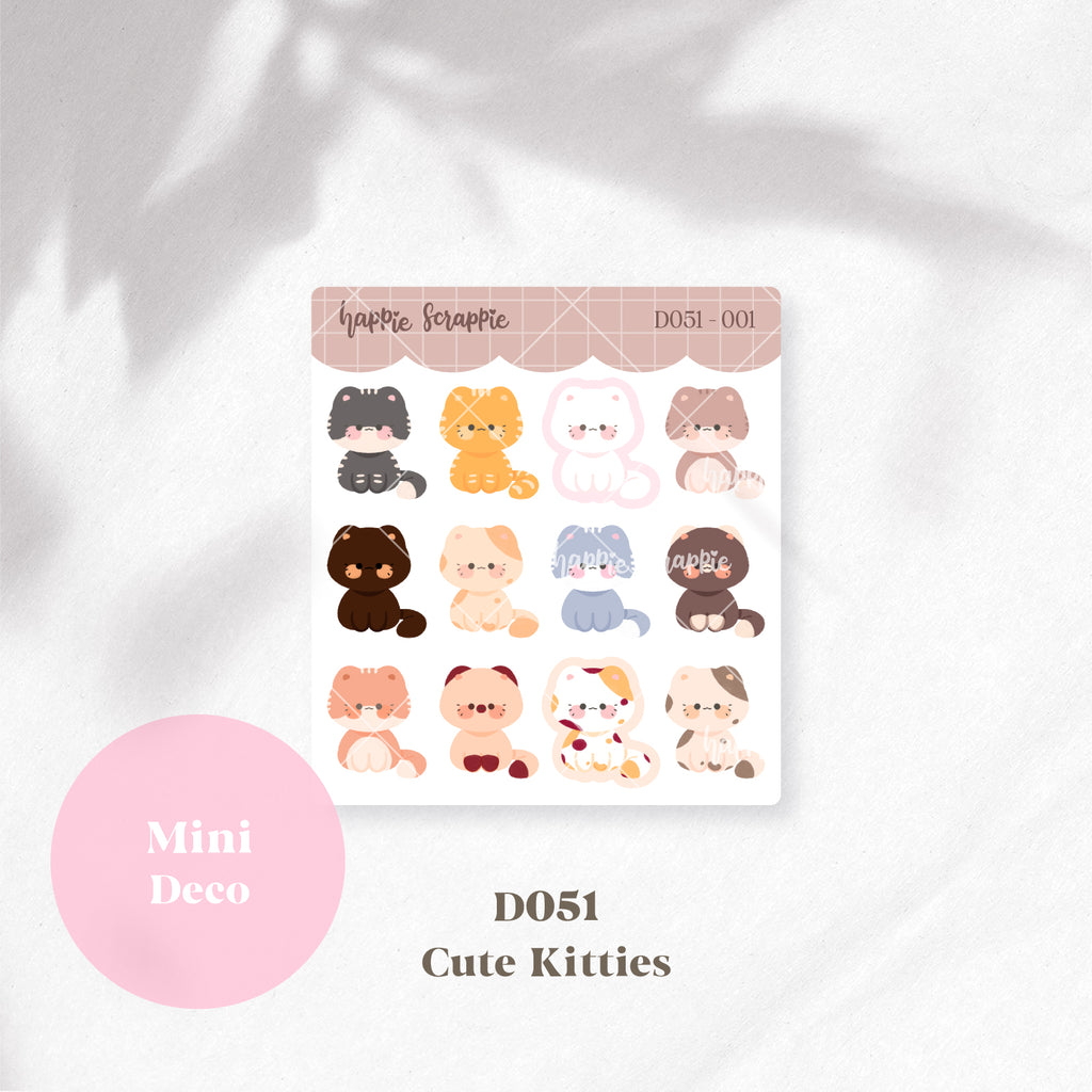 Mini Deco : Cute Kitties // D051