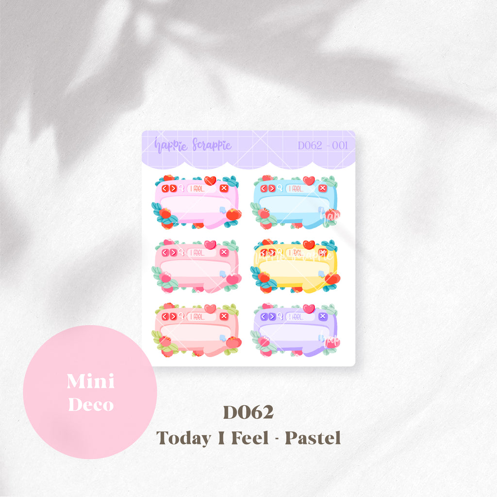 Mini Deco : Mood / Feeling Tracker // D061-D062