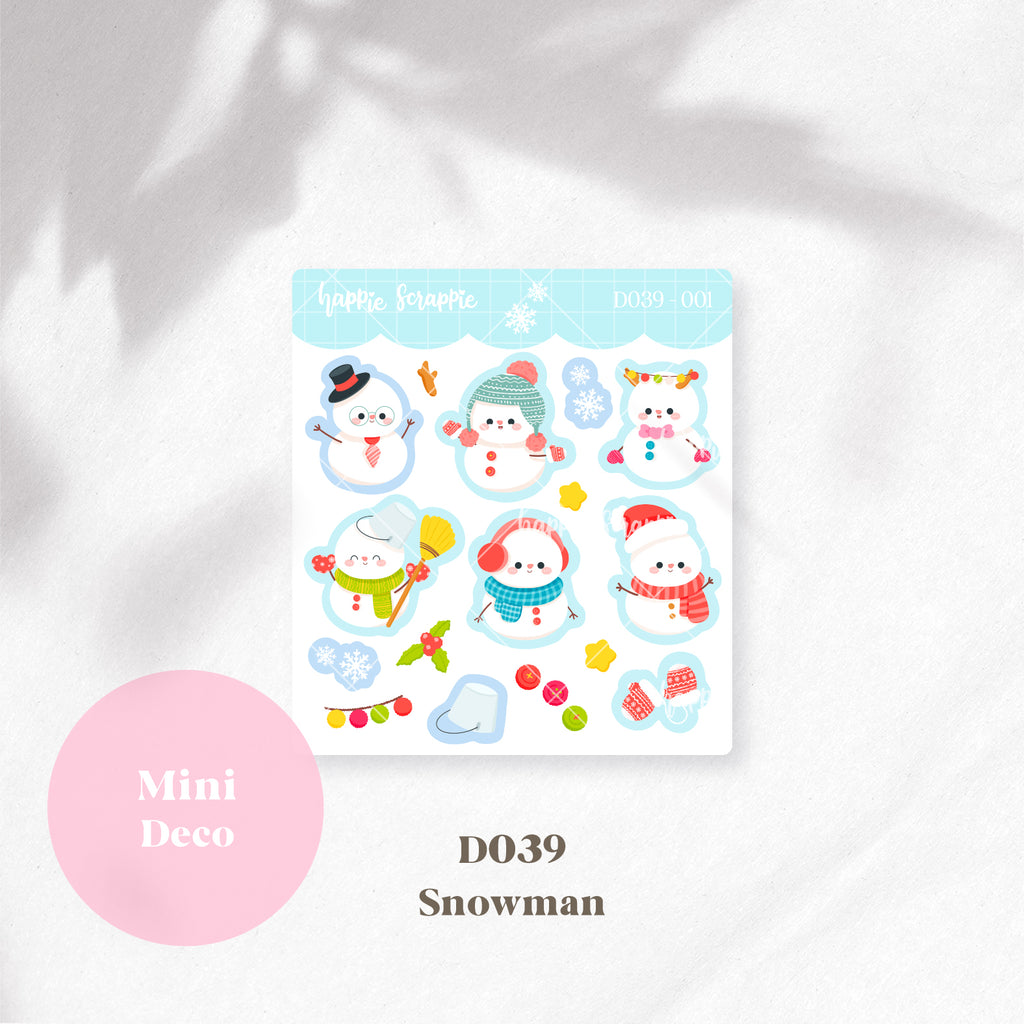 Mini Deco : Snowman // D039