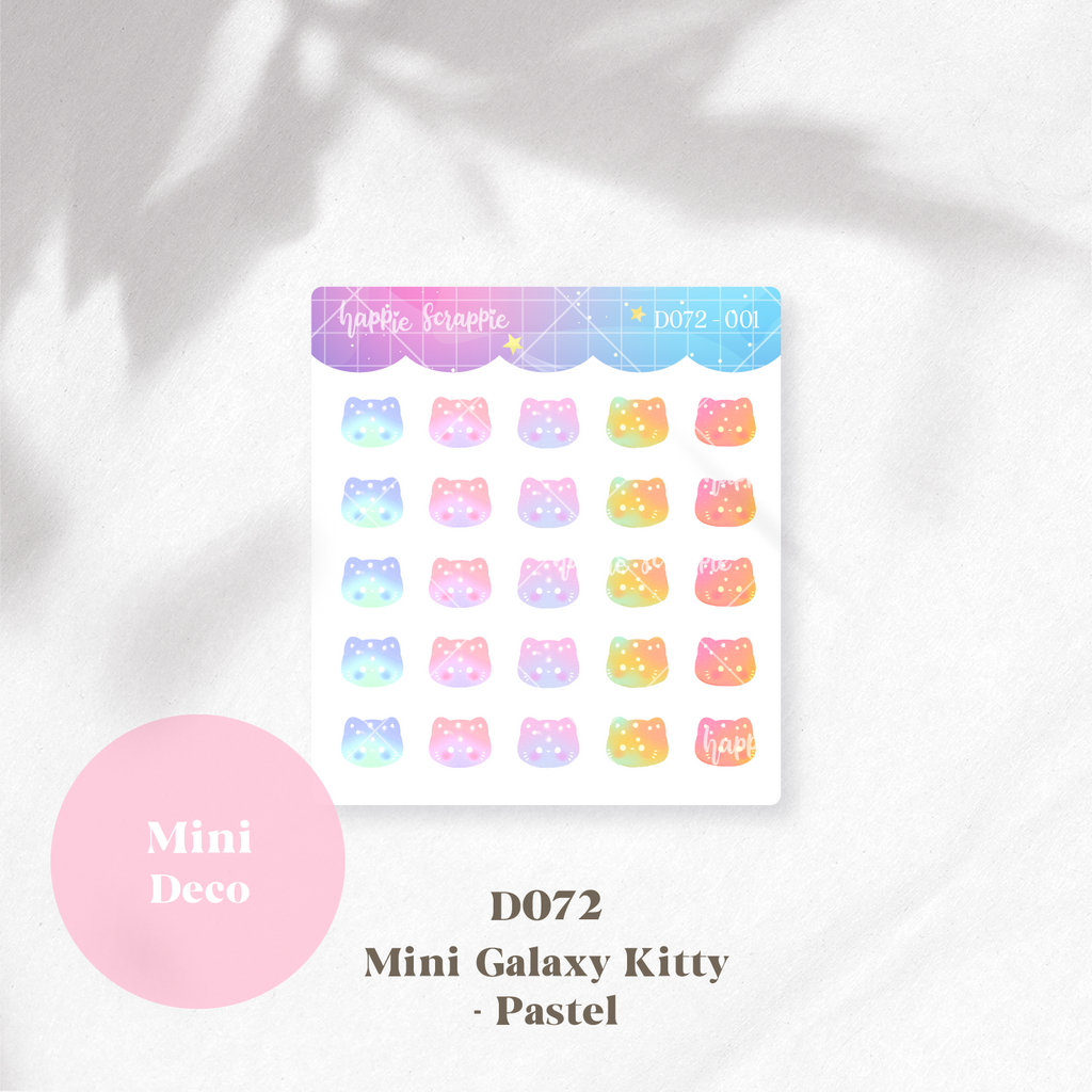 Mini Deco : Mini Galaxy Kitty // D071-D072