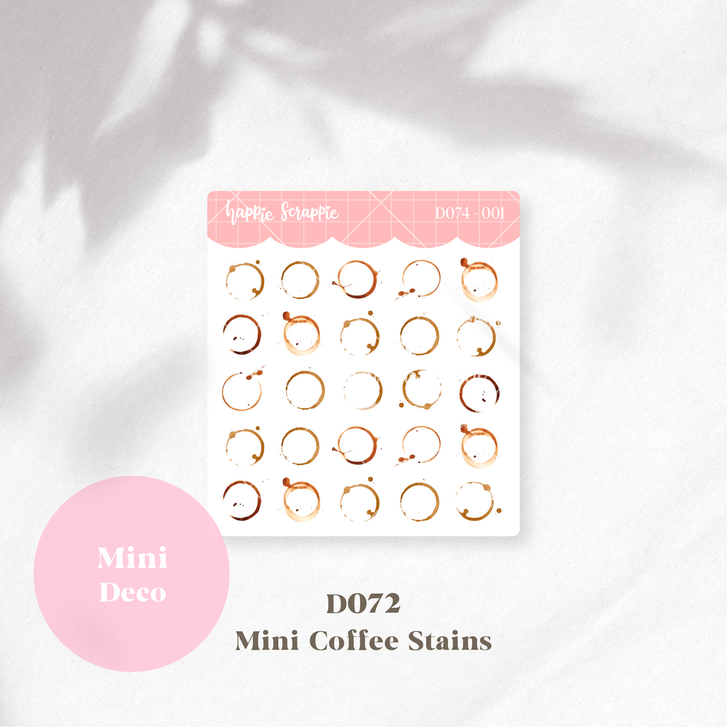 Mini Deco : Mini Coffee Stains // D074
