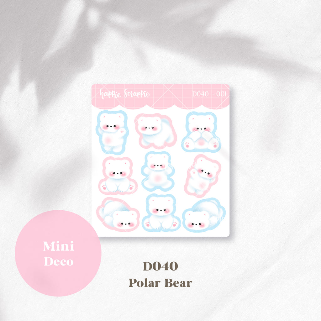 Mini Deco : Polar Bear // D040
