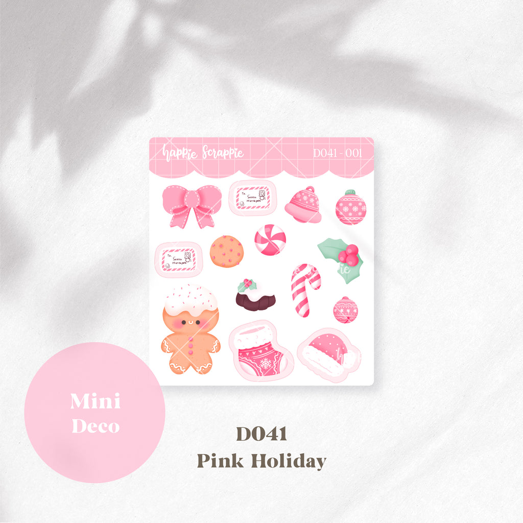 Mini Deco : Pink Holiday // D041-D042