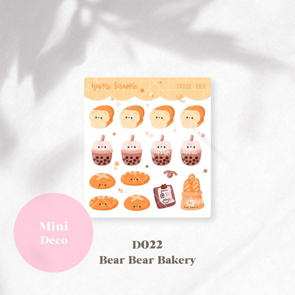 Mini Deco : Bear Bear Bakery // D021-D022