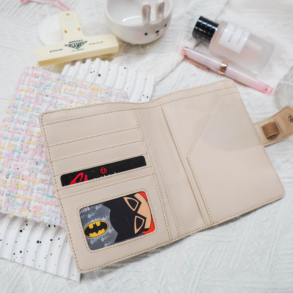 Planner Cover : Peach Tweed (Silver Accent) Fabric (TN Passport) // Pre Order
