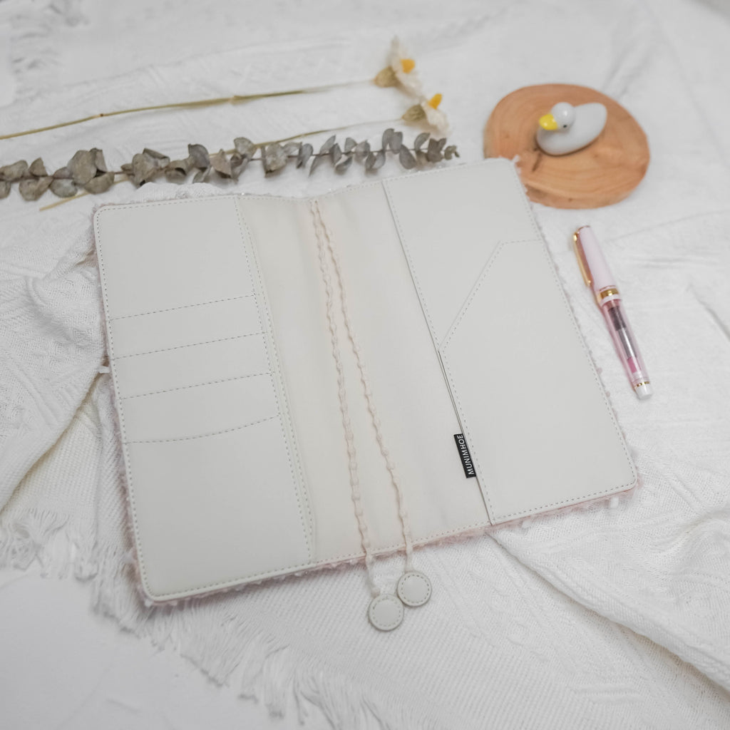Planner Cover : White Anemone Fabric (TN Standard) // Pre Order