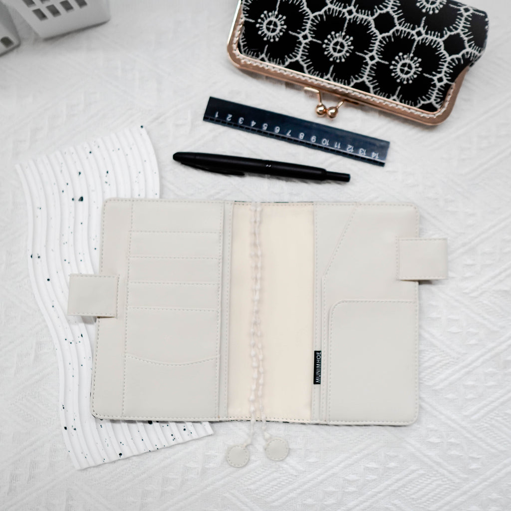 Planner Cover : White Anemone Fabric (A6 / Hobo Techo) // Pre Order