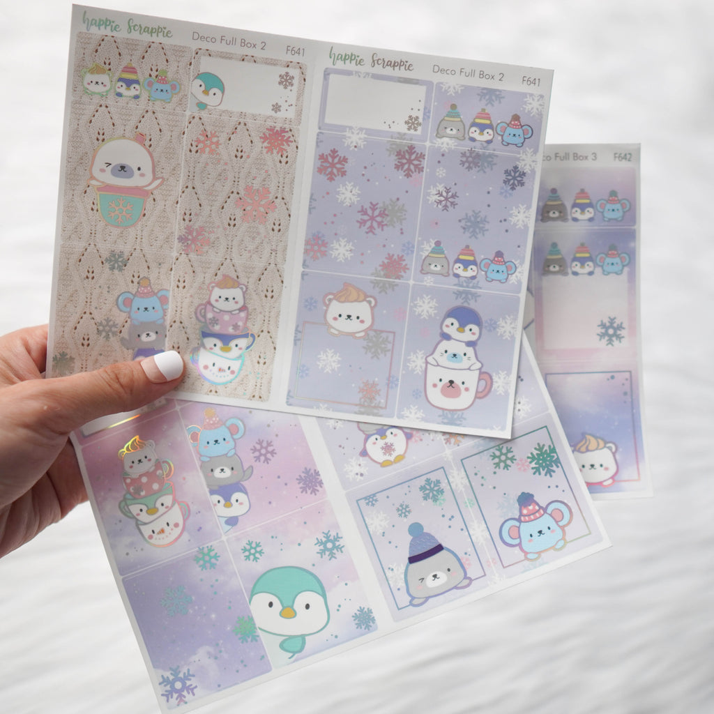Sticker Kit - Cozy Winter (Deco Full Boxes) - Foiled Stickers (F640/ F641/ F642)