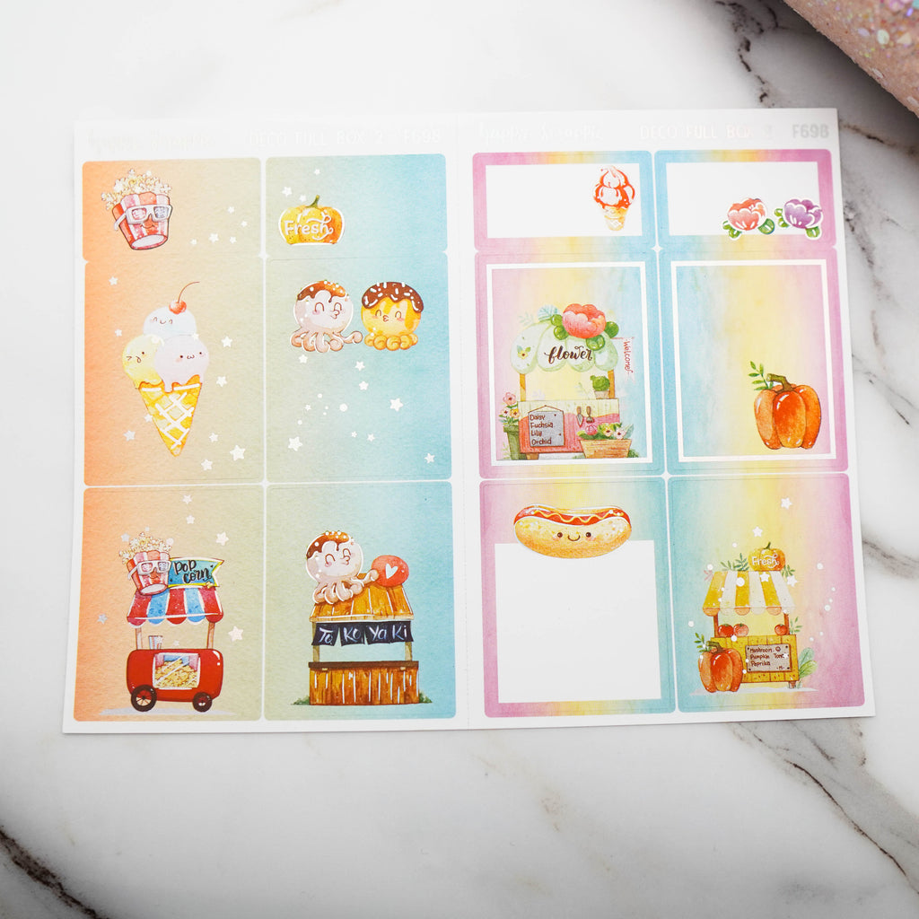 Sticker Kit - Foodie Delight (Deco Full Boxes) - Foiled Stickers (F697/ F698/ F699)