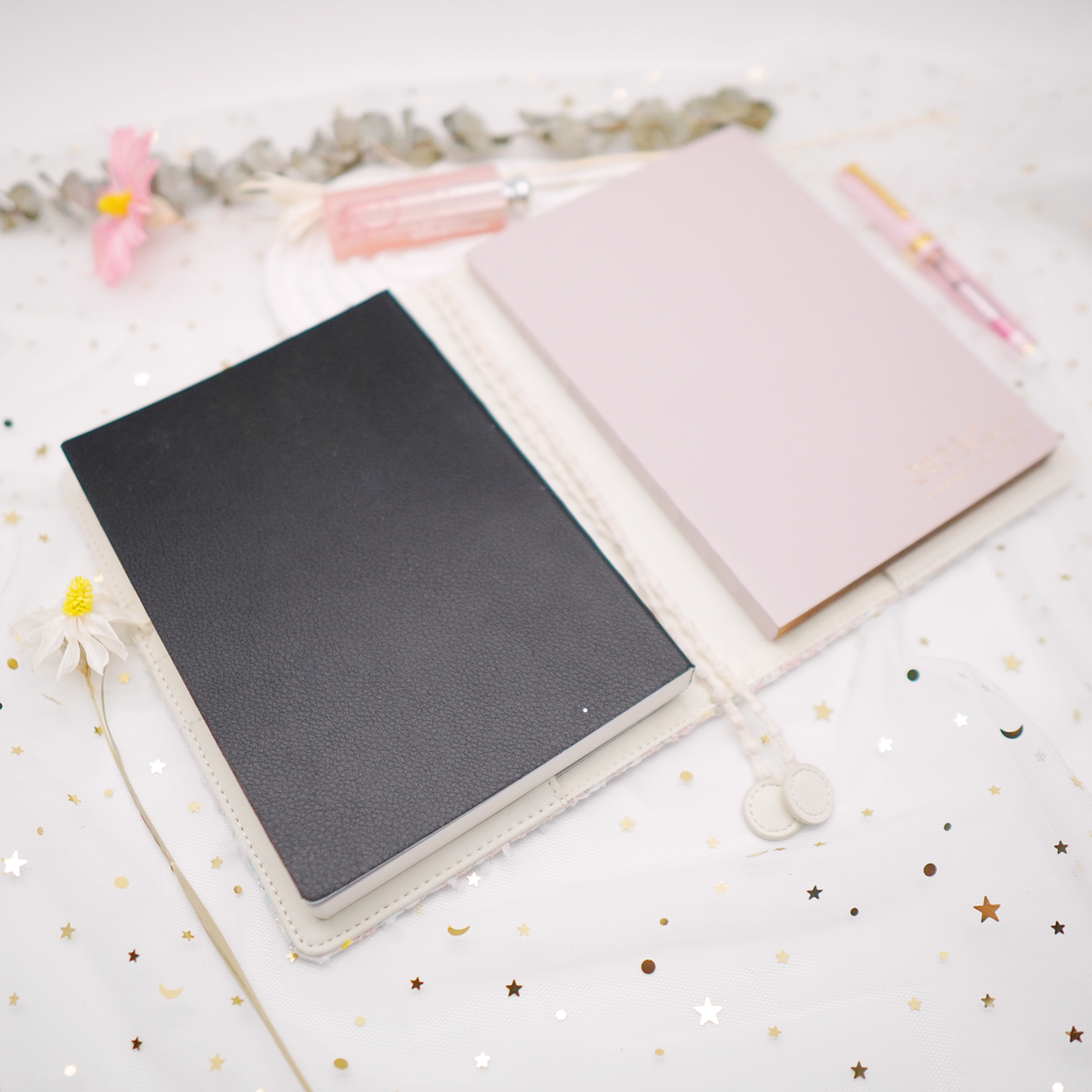 Planner Cover : Pink Tweed Fabric (B6) // Pre Order