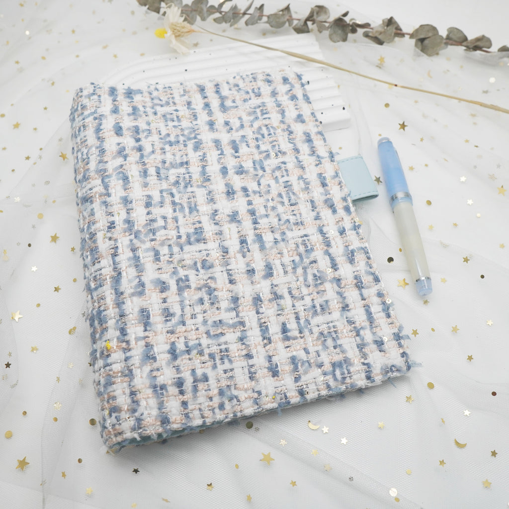 Planner Cover : Winter Cool Blue Tweed Fabric (TN Standard) // Pre Order