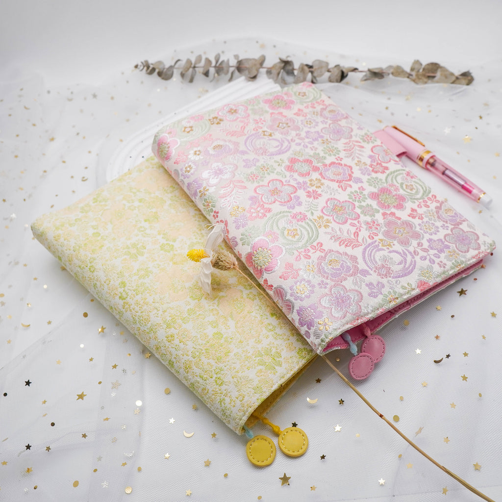 Planner Cover : Pink Floral Fabric (A6 / Hobo Techo) // Pre Order