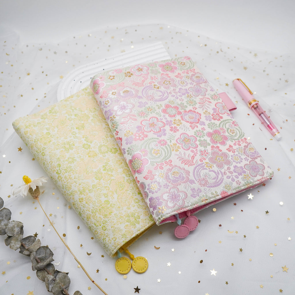 Planner Cover : Yellow Floral Fabric (A5 / Hobo Cousin) // Pre Order