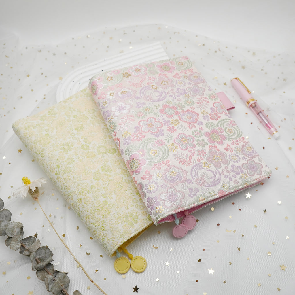 Planner Cover : Pink Floral Fabric (A5 / Hobo Cousin) // Pre Order