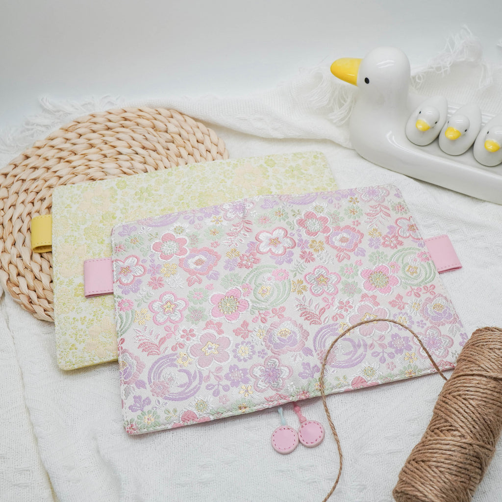 Planner Cover : Yellow Floral Fabric (A5 / Hobo Cousin) // Pre Order