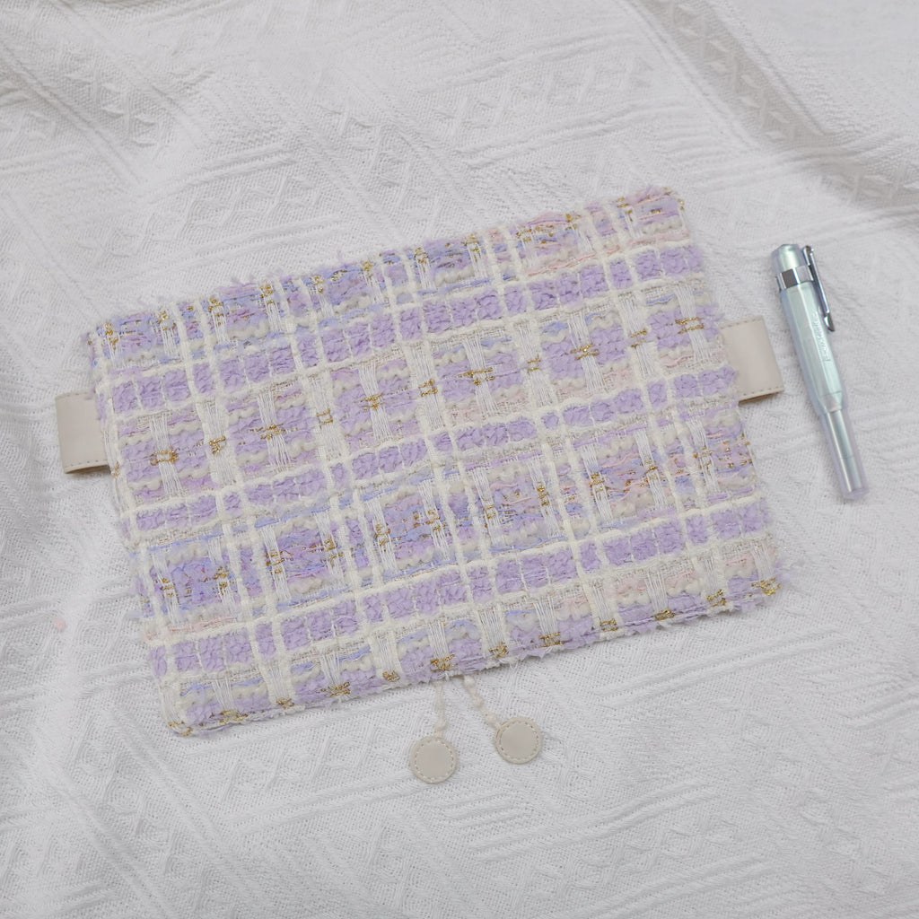 Planner Cover : Lilac Tweed Fabric (Hobo Weeks) // Pre Order