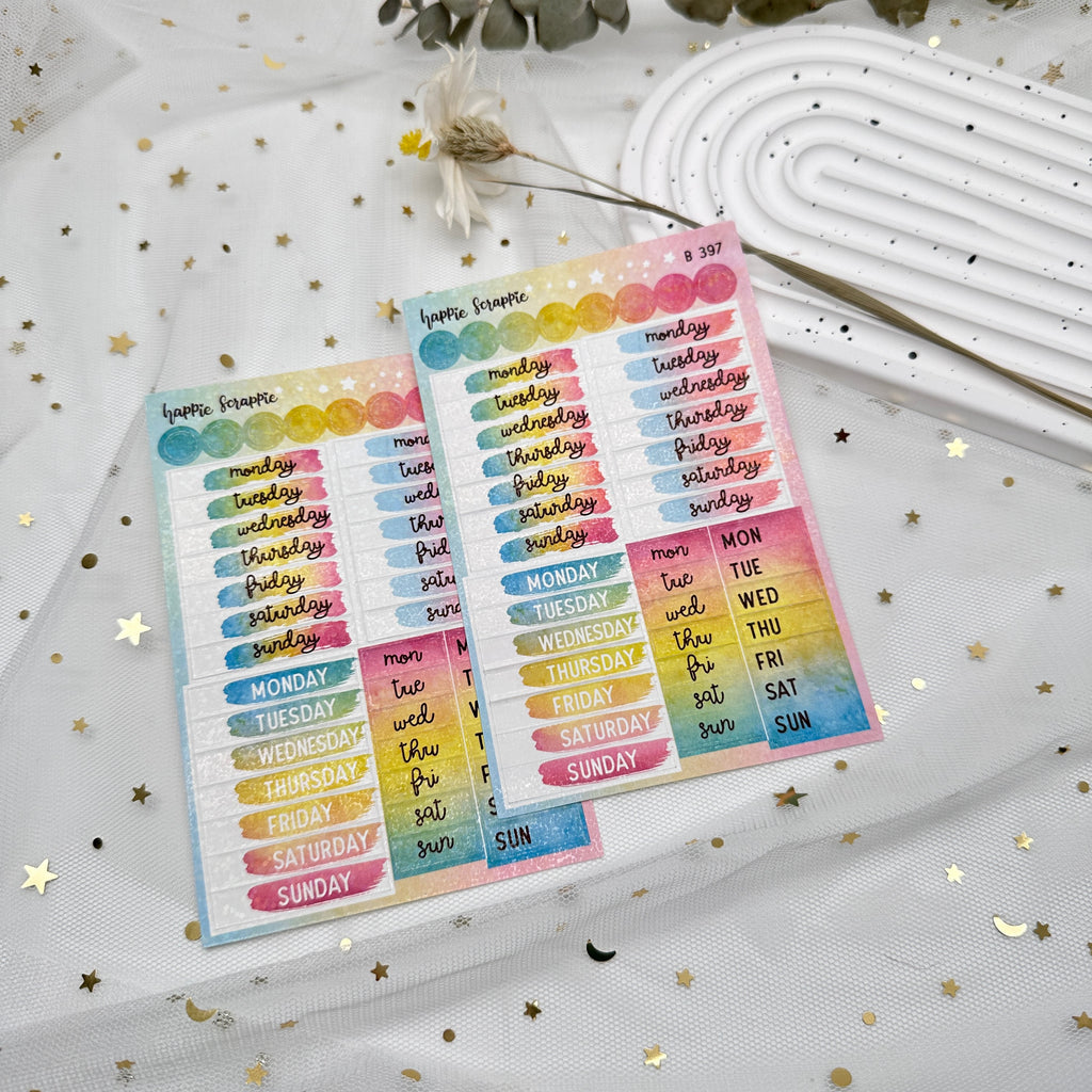 Planner Stickers : Skinny Date Cover // Foodie's Delight (2 sheets) (B397)