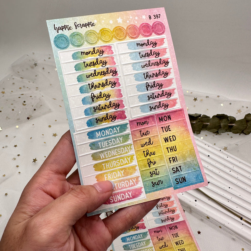 Planner Stickers : Skinny Date Cover // Foodie's Delight (2 sheets) (B397)