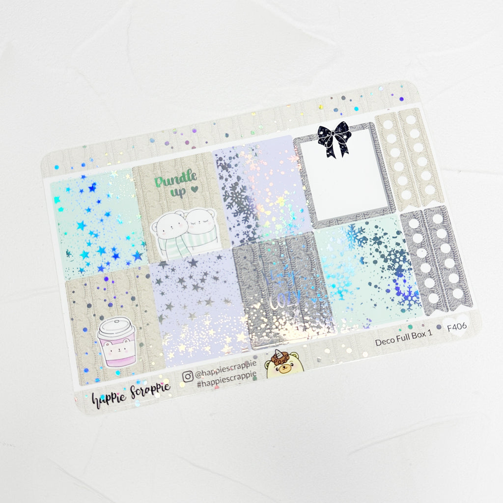 Sticker Kit - Bundle Up (Deco Full Boxes) - Foiled Stickers (F406)