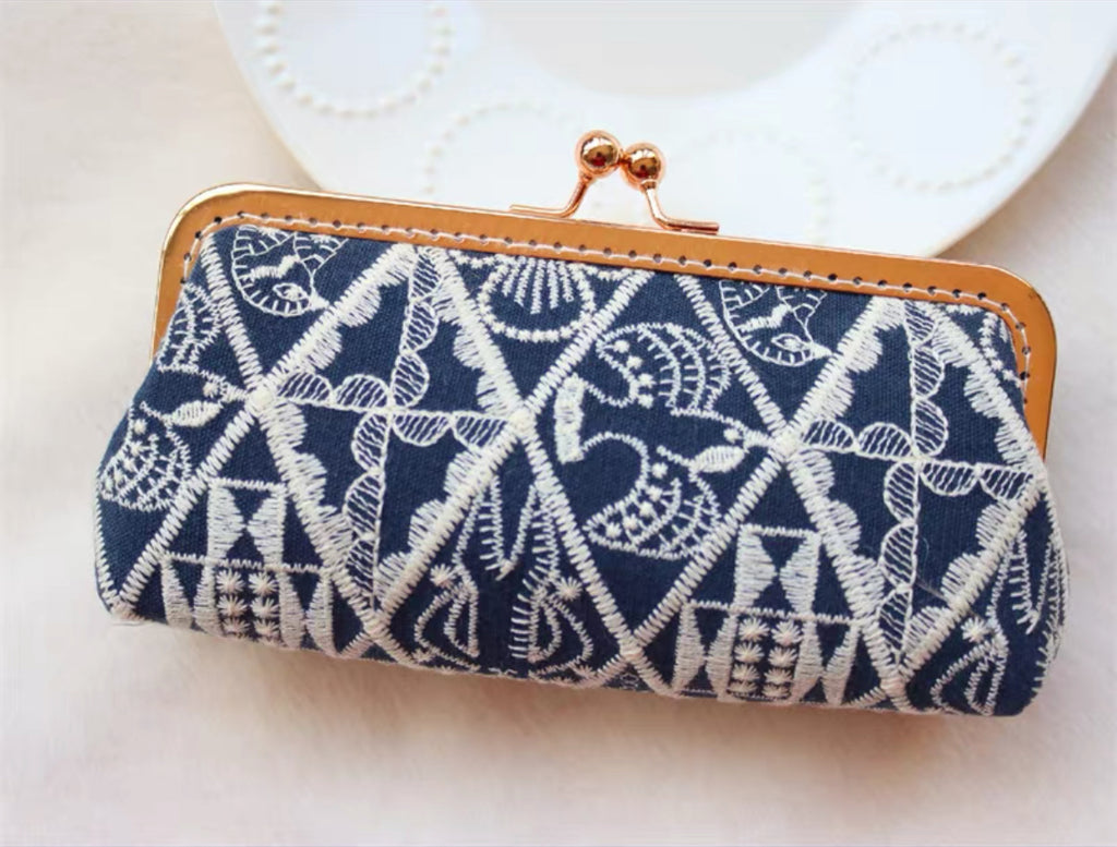 Pen Pouch : Fabric Clasp Pouch / READY STOCKS