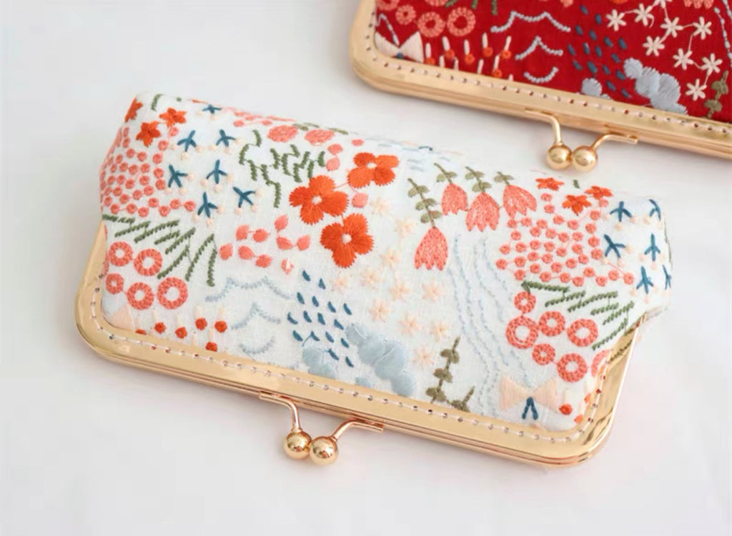 Pen Pouch : Fabric Clasp Pouch / READY STOCKS