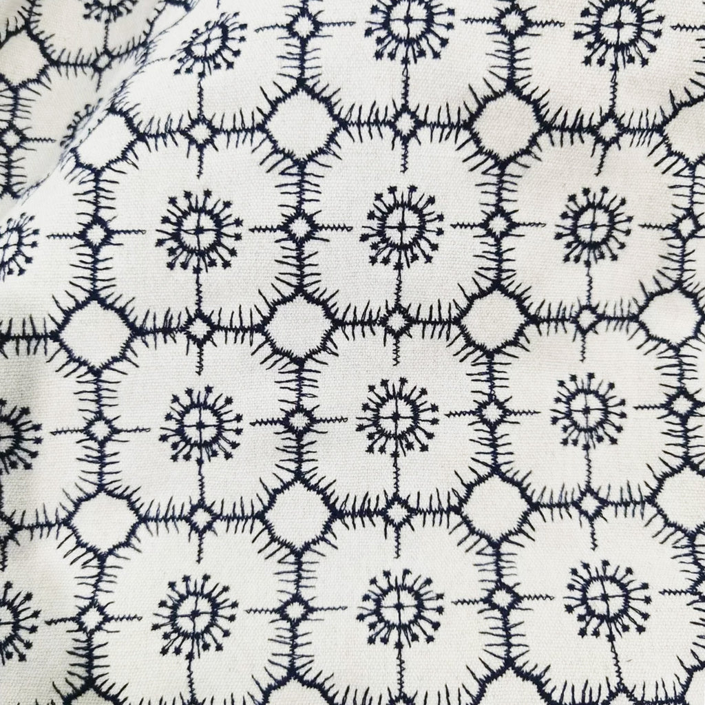 Planner Cover : White Anemone Fabric (B6) // Pre Order