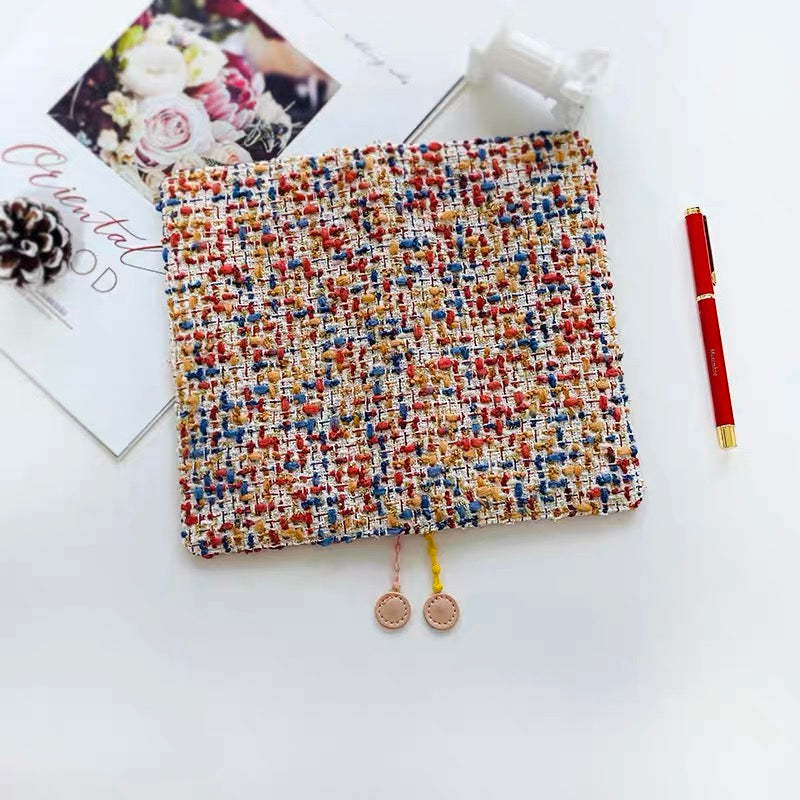 Planner Cover : Red Tweed Fabric (Hobo Weeks) // Pre Order