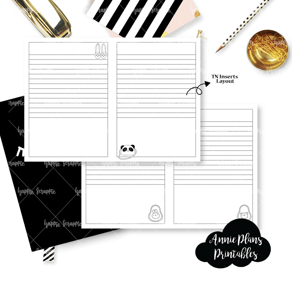 Travel Notebook (TN-Personal) - Avo-nimals & Summer Style (Daily) // Collabs with Annie Plans Printables