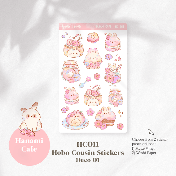 Hobo Cousin Sticker : Hanami Cafe // Buy-All-Bundle (NO FOIL) (HC011 - HC025)