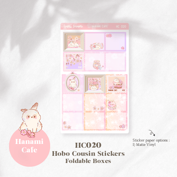 Hobo Cousin Sticker : Hanami Cafe // NO FOIL (HC011 - HC025)