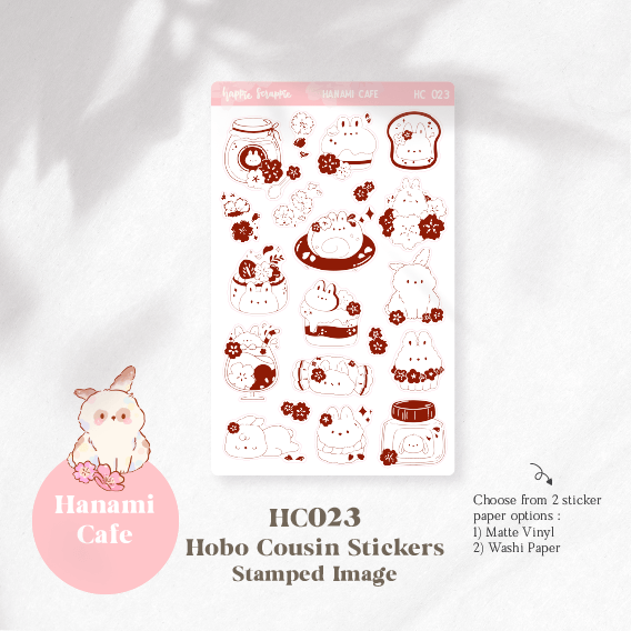 Hobo Cousin Sticker : Hanami Cafe // Buy-All-Bundle (WITH FOIL) (HC011 - HC025)