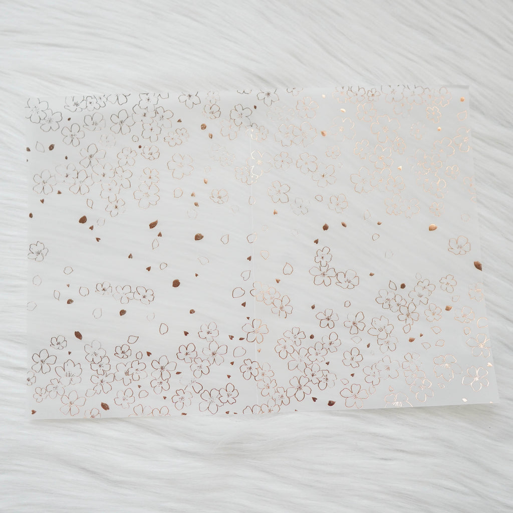 Vellum : Rose Gold Foiled // Blossom (Set of 2)