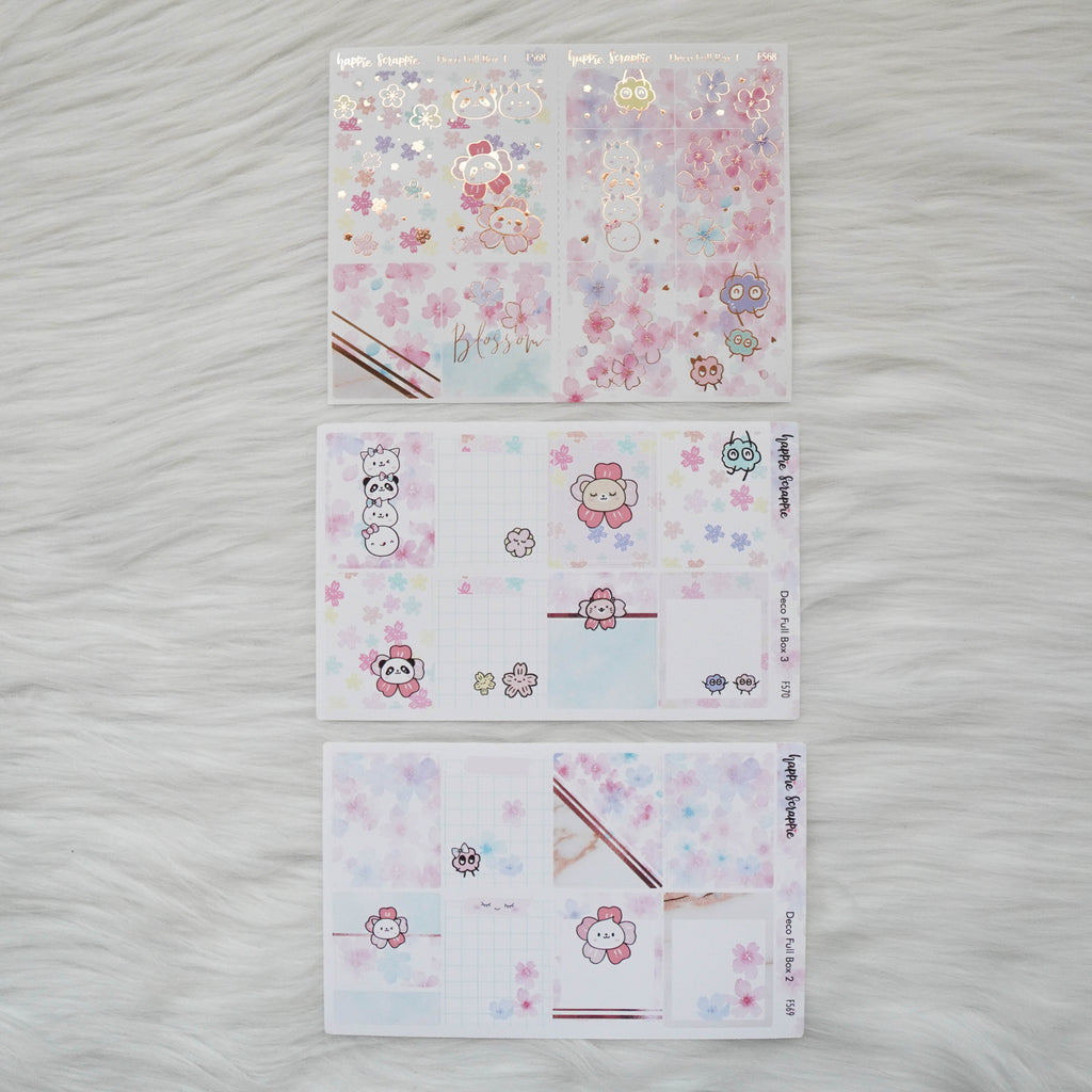 Sticker Kit - Blossom (3 Deco Full Boxes) - Foiled Stickers (F568 / F569 / F570)