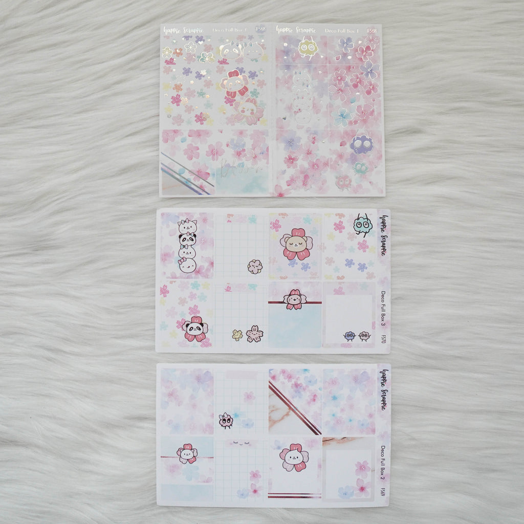 Sticker Kit - Blossom (3 Deco Full Boxes) - Foiled Stickers (F568 / F569 / F570)