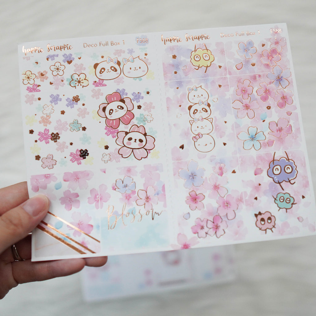 Sticker Kit - Blossom (3 Deco Full Boxes) - Foiled Stickers (F568 / F569 / F570)