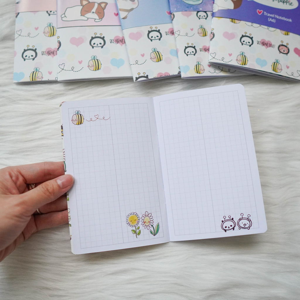 Travel Notebook (All Sizes) - Bee-YOU-tiful // Daily & Grid // Collabs with Annie Plans Printables