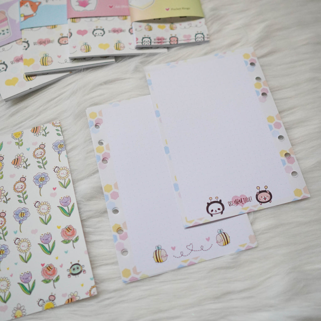 Disc / Rings Planner Inserts - Bee-YOU-tiful // Dotted