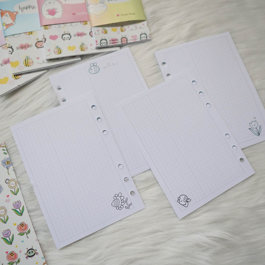 Disc / Rings Planner Inserts - Bee-YOU-tiful // Daily & Grid (Annie Plans Collab)