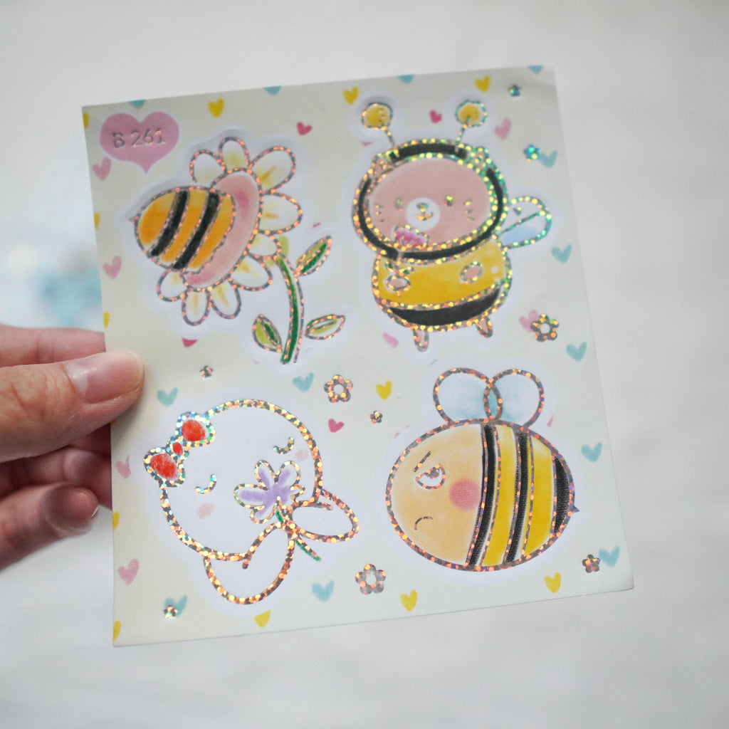 Foiled Stickers : Bee-YOU-Tiful // Big Elements (Collab with Once More With Love & Happy Daya) - B261