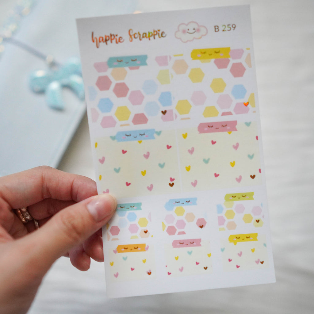 Planner Stickers : Bee-YOU-tiful // Foiled Stickie Notes (B259)