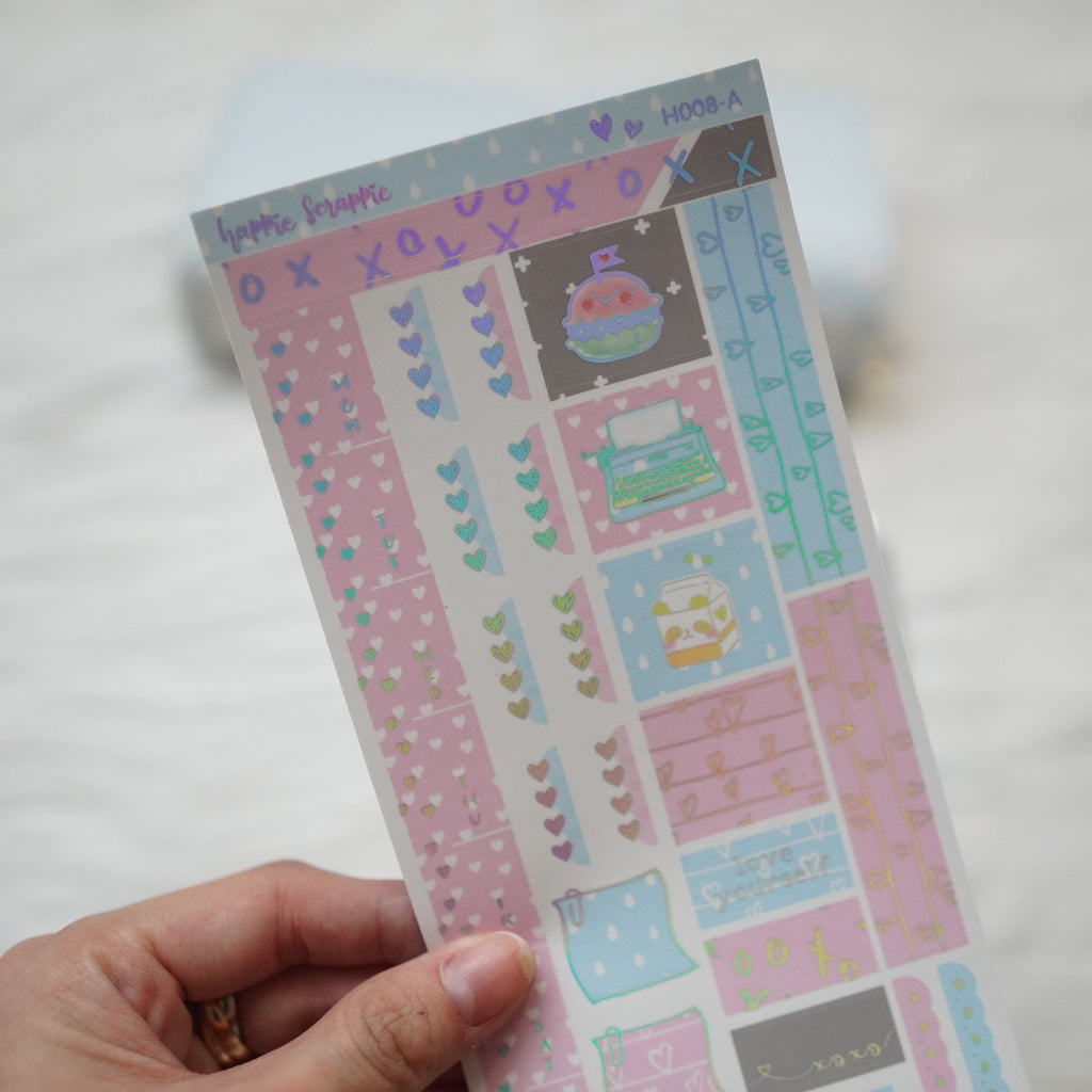 Hobonichi Weeks Sticker Kit - You Are Just My Type // H008 - Foiled Stickers