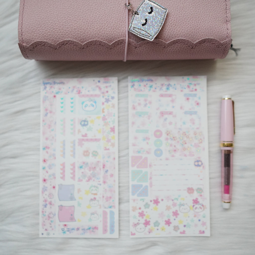 Hobonichi Weeks Sticker Kit - Blossom // H001 - Foiled Stickers