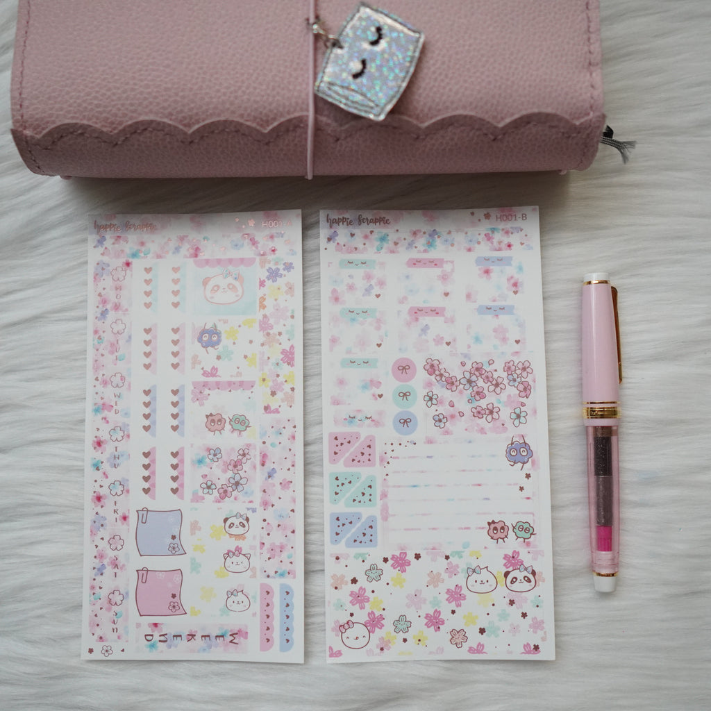 Hobonichi Weeks Sticker Kit - Blossom // H001 - Foiled Stickers