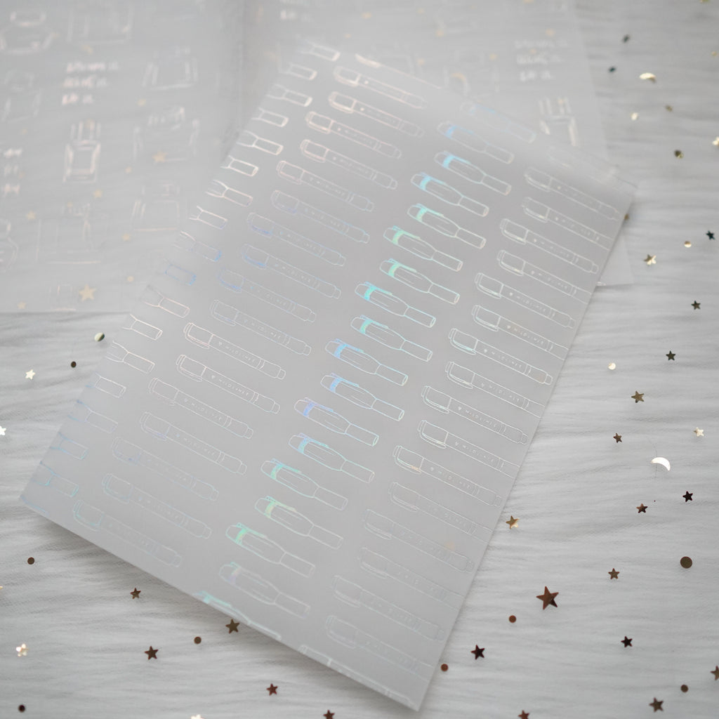 Vellum : Holo Silver Foiled // My Favorite Things (Set of 2)