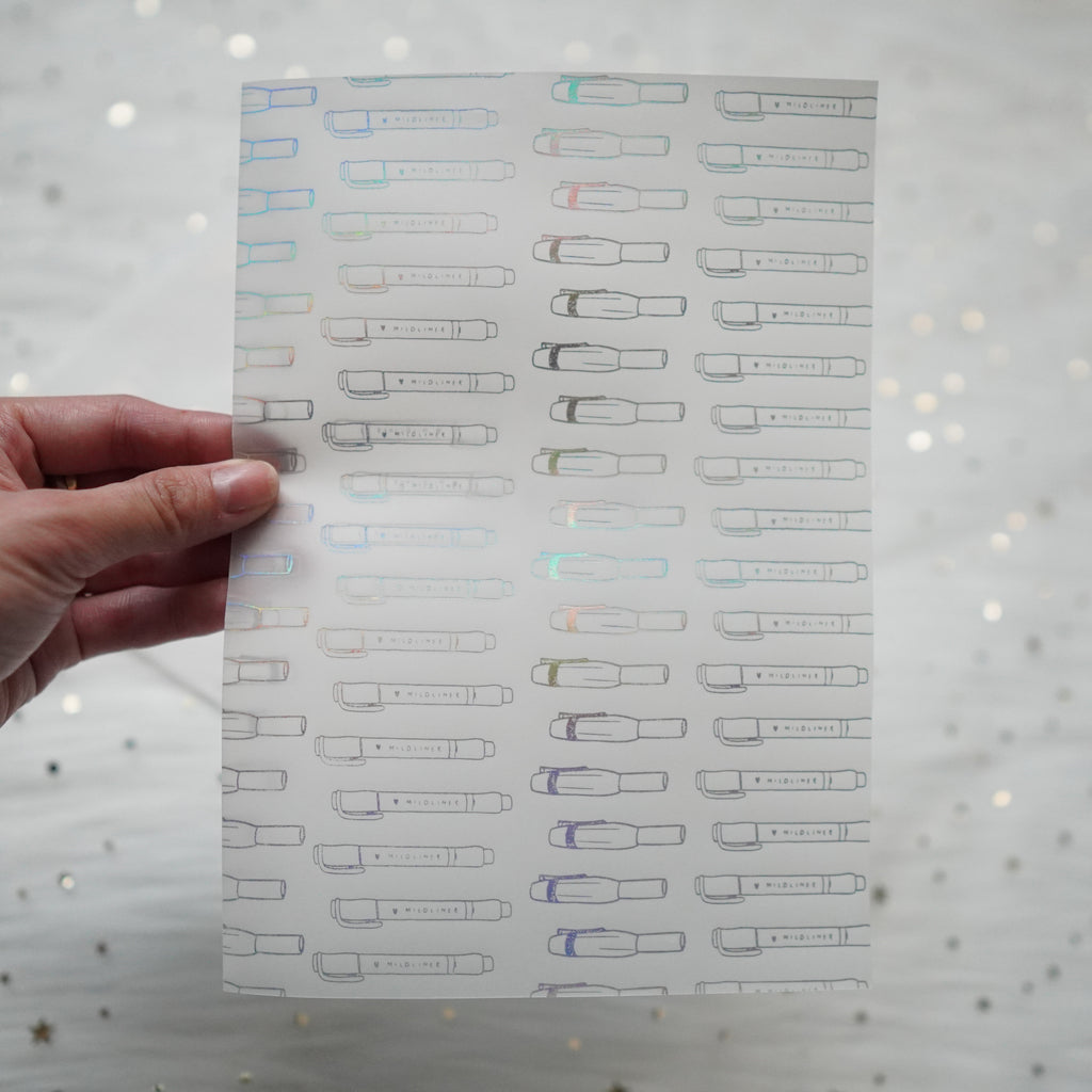 Vellum : Holo Silver Foiled // My Favorite Things (Set of 2)