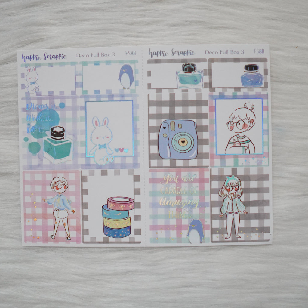 Sticker Kit - My Favorite Things (3 Deco Full Boxes) - Foiled Stickers (F586 / F587 / F588)
